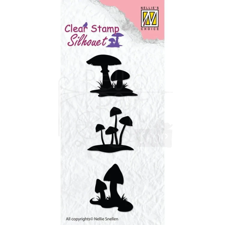 Stempel akrylowy Grzyby SIL034 Nellie's Choice
