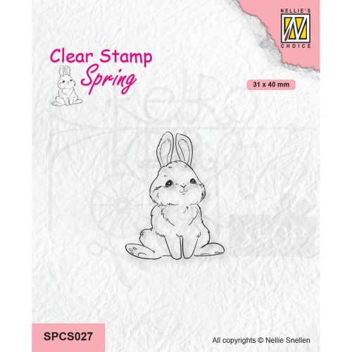 Stempel akrylowy Uroczy zajączek SPCS027 Nellie's Choice