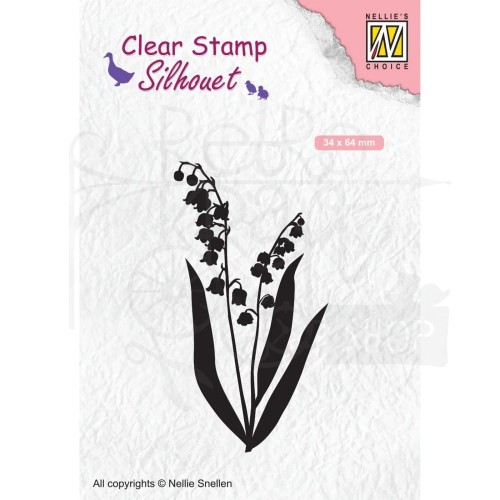 Stempel akrylowy Konwalie SIL065 Nellie's Choice