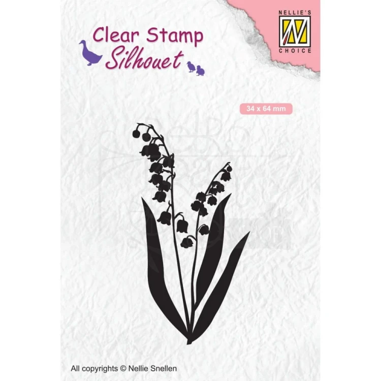 Stempel akrylowy Konwalie SIL065 Nellie's Choice