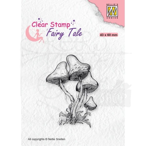 Stempel akrylowy Fairy Tale Grzyby FTCS023 Nellie's Choice