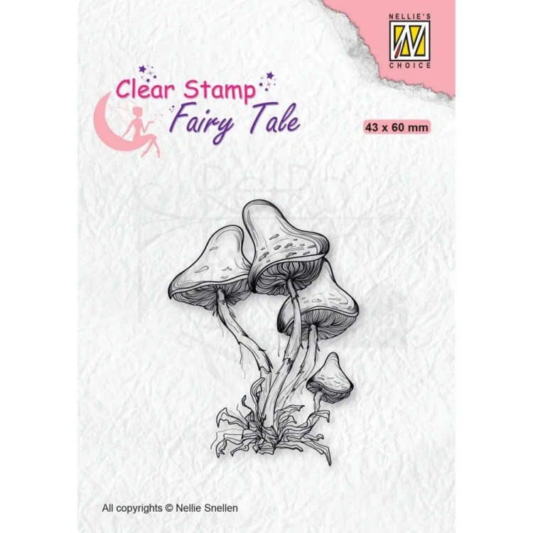 Stempel akrylowy Fairy Tale Grzyby FTCS023 Nellie's Choice