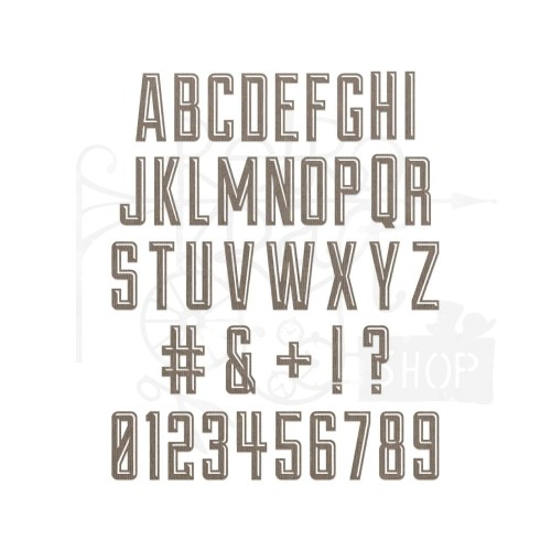 Wykrojnik Tim Holtz Thinlits Die Set Alphanumeric Emporium 666282 Sizzix