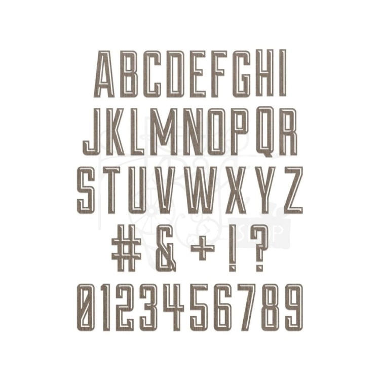 Wykrojnik Tim Holtz Thinlits Die Set Alphanumeric Emporium 666282 Sizzix