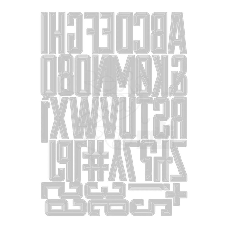 Wykrojnik Tim Holtz Thinlits Die Set Alphanumeric Emporium 666282 Sizzix