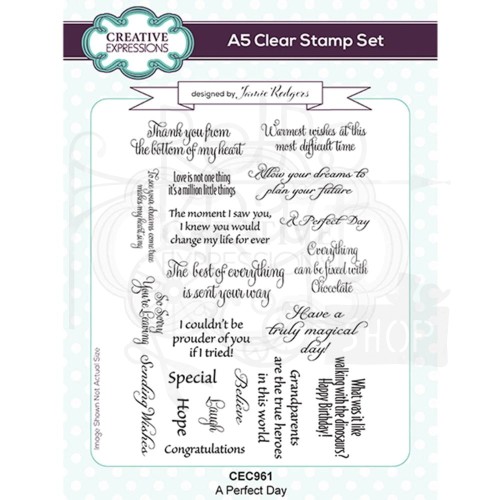 Stempel akrylowy A perfect day Napisy CEC961 Creative Expressions