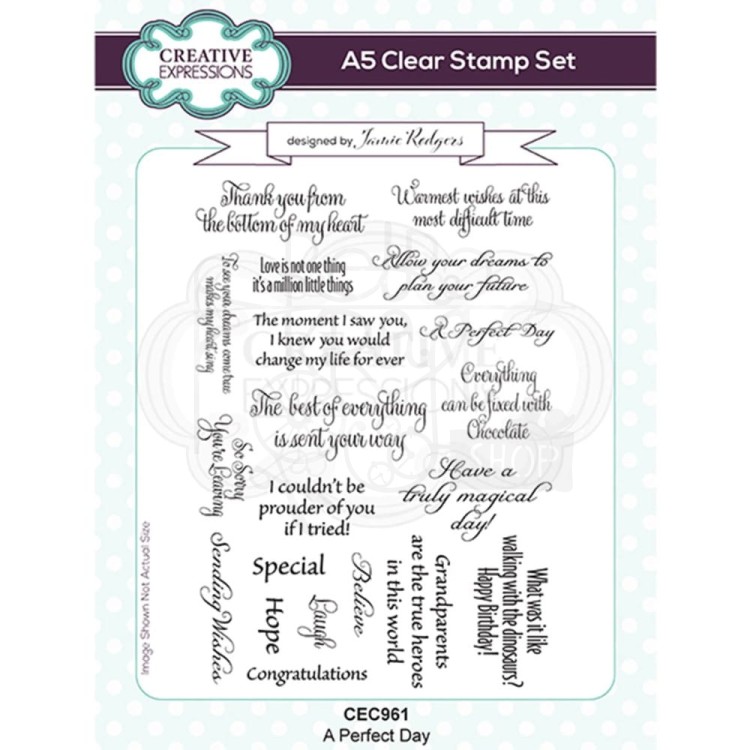 Stempel akrylowy A perfect day Napisy CEC961 Creative Expressions
