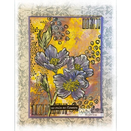 Stempel akrylowy Postal flowers 2 COS-114 COOSA Crafts