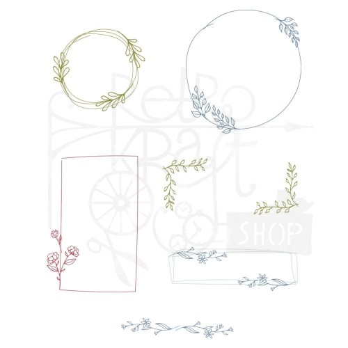 Stempel akrylowy Drawn Frames 666032 Sizzix
