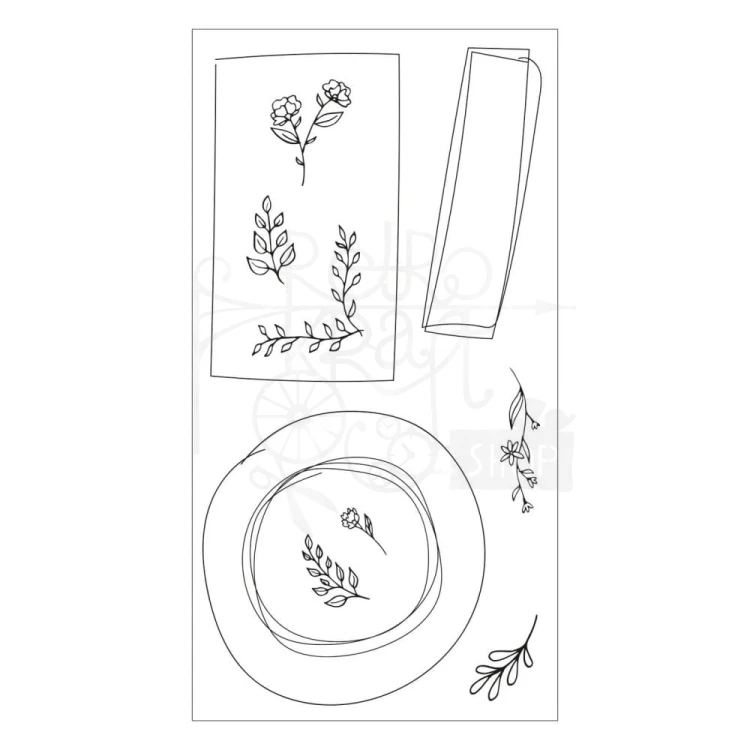 Stempel akrylowy Drawn Frames 666032 Sizzix