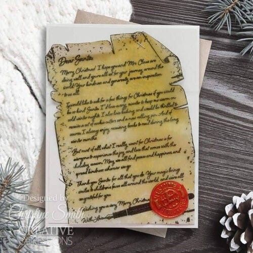 Stempel gumowy kauczukowy List do Świętego Mikołaja CER048 Creative Expressions
