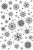Stempel gumowy kauczukowy Kaleido-Snow Śnieżynkowe tło CER046 Creative Expressions