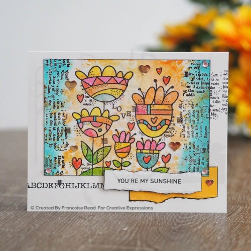 Stempel akrylowy Singles Thoughtful strips FRS863 Woodware