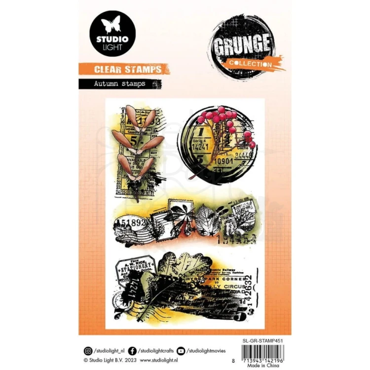 Stempel akrylowy Grunge Collection Autumn SL-GR-STAMP451 Studio Light