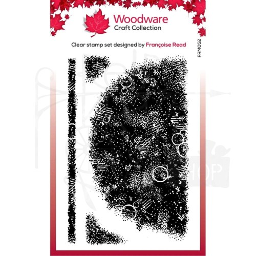 Stempel akrylowy Teksturowe tło półkole FRM052 Woodware