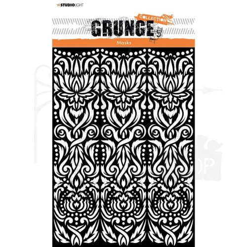 Szablon maska A5 Grunge Ornament tło SL-GR-MASK53 Studio Light
