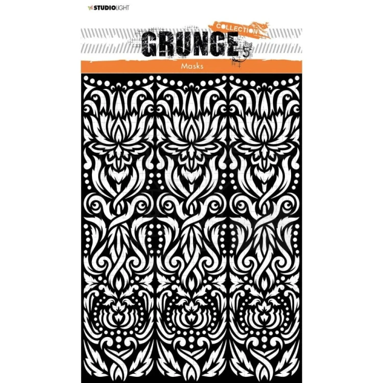 Szablon maska A5 Grunge Ornament tło SL-GR-MASK53 Studio Light