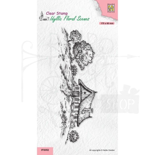 Stempel akrylowy Wiejski domek IFS052 Nellie's Choice