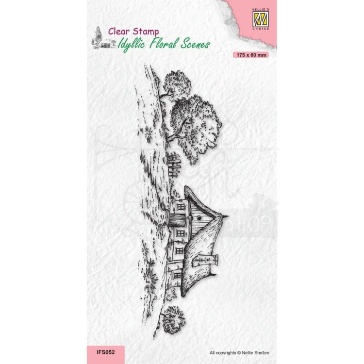 Stempel akrylowy Wiejski domek IFS052 Nellie's Choice