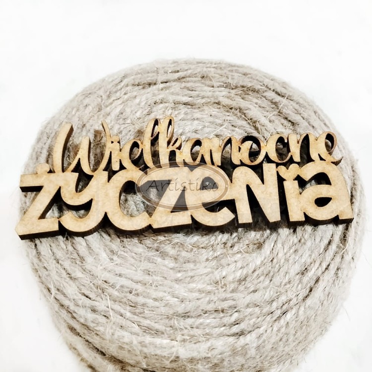 Napis HDF Wielkanocne życzenia 2 A/EW/WZ2 Artistiko