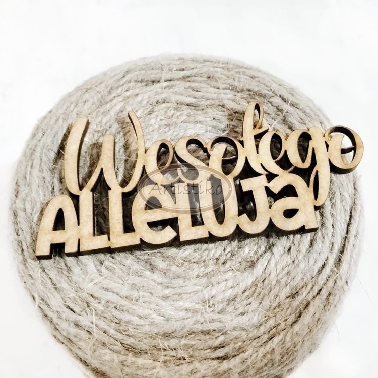 Napis HDF Wesołego Alleluja 2 A/EW/WA2 Artistiko