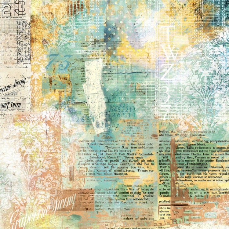 Zestaw papierów welinowych kalki 15x15cm Vellum Paper Majestic Dream 6szt CBVQ023 Ciao Bella
