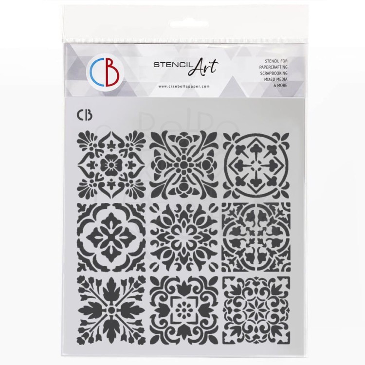 Szablon maska 22x22cm Tiles Palette MS8-064 Ciao Bella