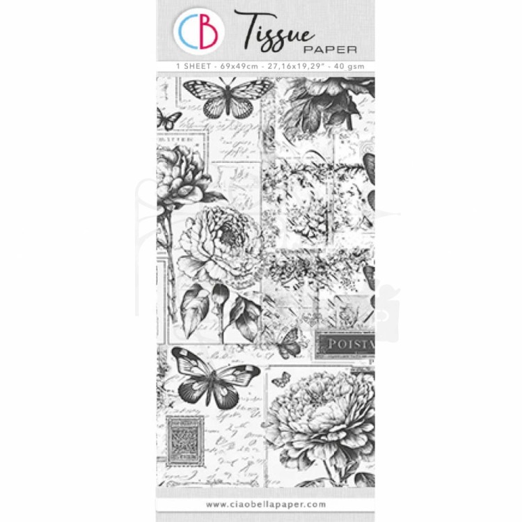 Papier bibuła Tissue Paper 69x49cm Botany HT027 Ciao Bella