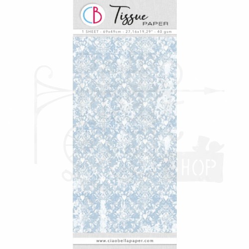 Papier bibuła Tissue Paper 69x49cm Blue Provence HT014 Ciao Bella