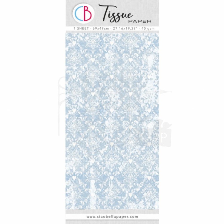 Papier bibuła Tissue Paper 69x49cm Blue Provence HT014 Ciao Bella