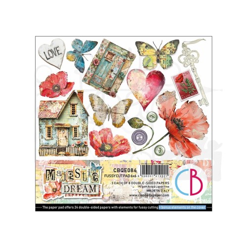 Zestaw papierów do scrapbookingu 15x15 Majestic Dream 24szt CBQE084 Ciao Bella