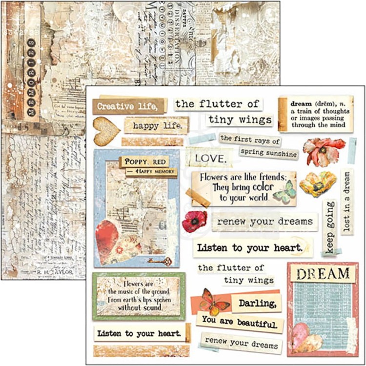 Zestaw papierów do scrapbookingu 15x15 Majestic Dream 24szt CBQE084 Ciao Bella