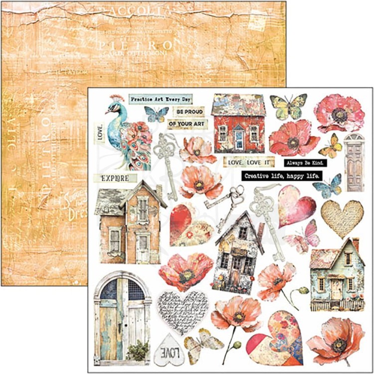 Zestaw papierów do scrapbookingu 30x30 Majestic Dream 8szt CBT084 Ciao Bella
