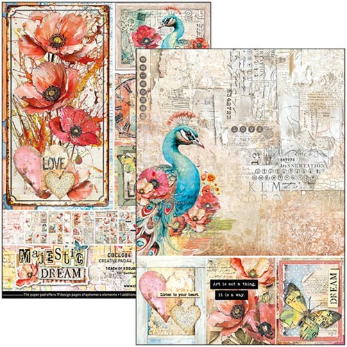 Zestaw papierów do scrapbookingu A4 Majestic Dream 9szt CBCL084 Ciao Bella