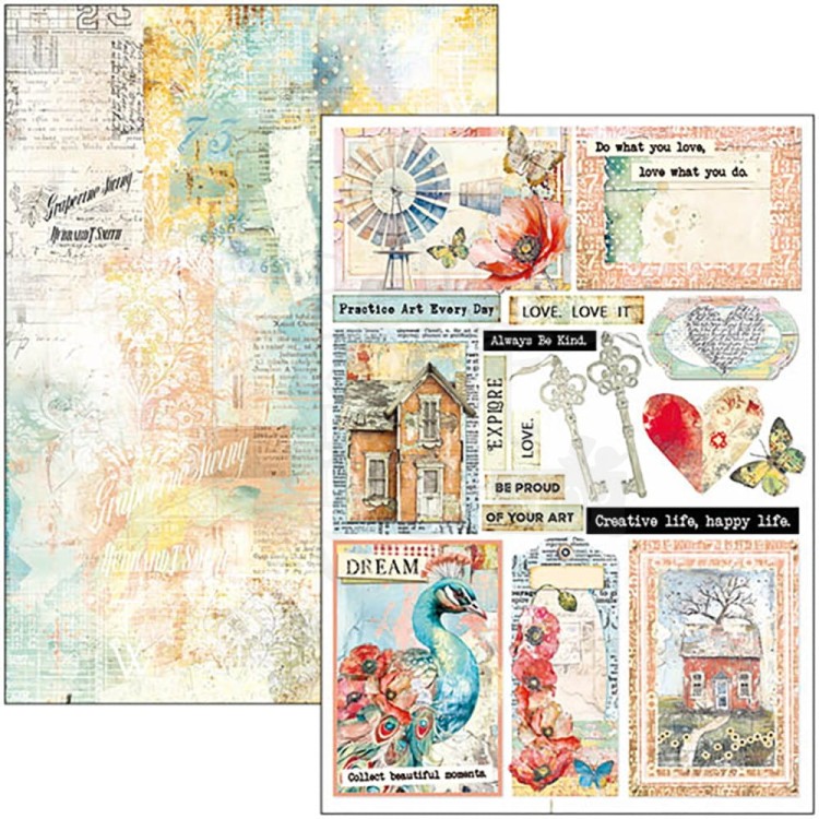 Zestaw papierów do scrapbookingu A4 Majestic Dream 9szt CBCL084 Ciao Bella