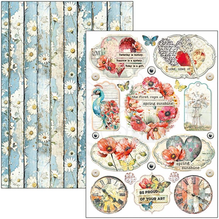Zestaw papierów do scrapbookingu A4 Majestic Dream 9szt CBCL084 Ciao Bella