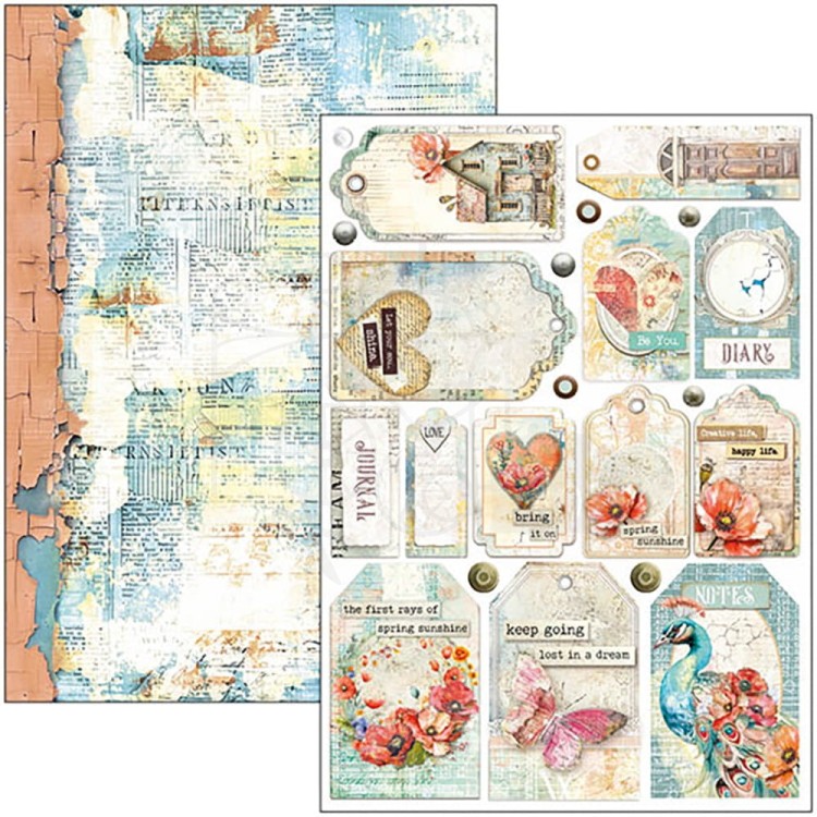 Zestaw papierów do scrapbookingu A4 Majestic Dream 9szt CBCL084 Ciao Bella