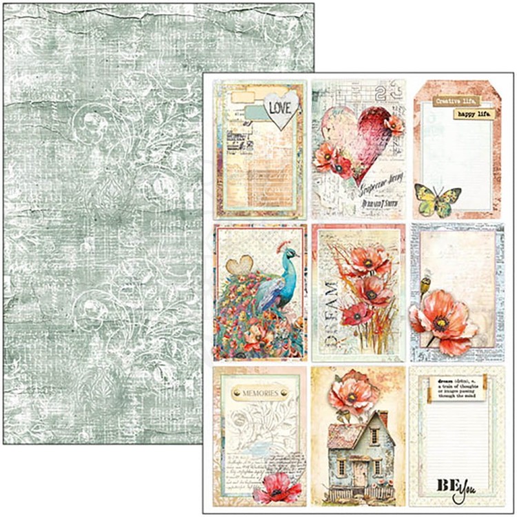 Zestaw papierów do scrapbookingu A4 Majestic Dream 9szt CBCL084 Ciao Bella