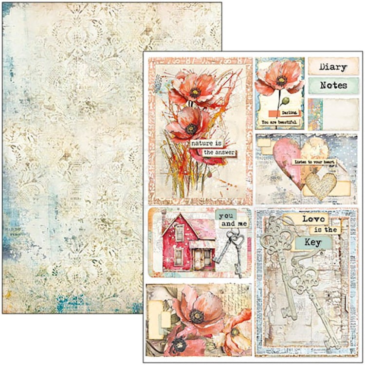 Zestaw papierów do scrapbookingu A4 Majestic Dream 9szt CBCL084 Ciao Bella