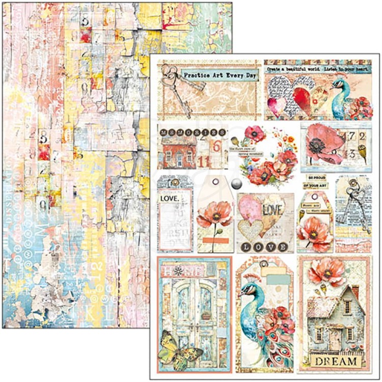 Zestaw papierów do scrapbookingu A4 Majestic Dream 9szt CBCL084 Ciao Bella
