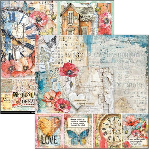 Zestaw papierów do scrapbookingu 20x20 Majestic Dream 12szt CBH084 Ciao Bella