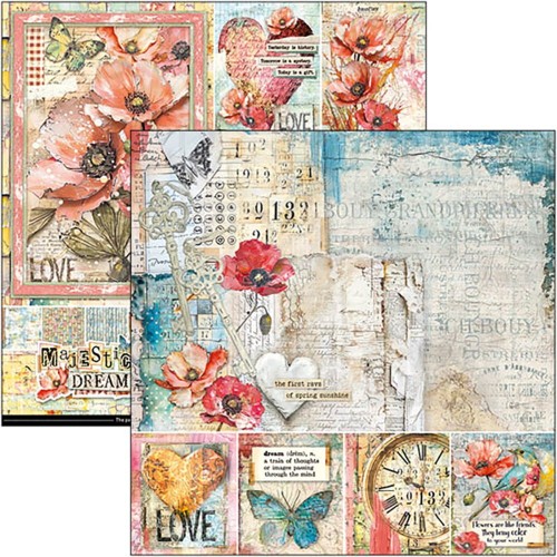 Zestaw papierów do scrapbookingu 30x30 Majestic Dream 12szt CBPM084 Ciao Bella