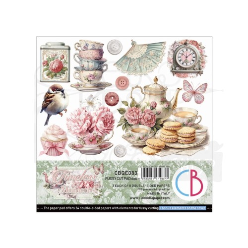 Zestaw papierów do scrapbookingu 15x15 Timeless Moments 24szt CBQE083 Ciao Bella