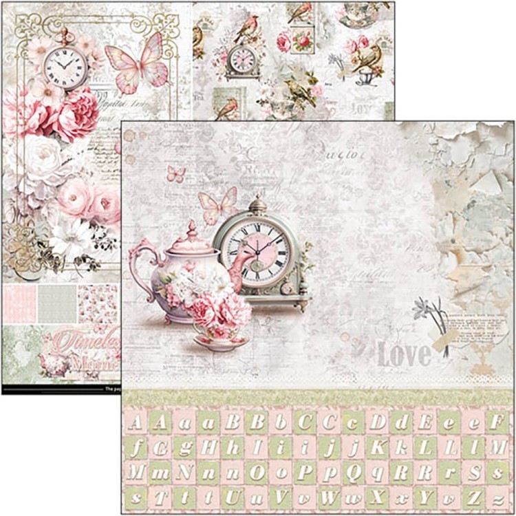 Zestaw papierów do scrapbookingu 30x30 Timeless Moments 8szt CBT083 Ciao Bella