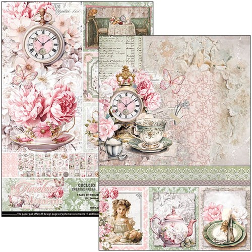 Zestaw papierów do scrapbookingu A4 Timeless Moments 9szt CBCL083 Ciao Bella