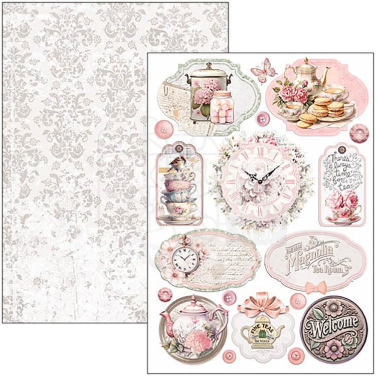 Zestaw papierów do scrapbookingu A4 Timeless Moments 9szt CBCL083 Ciao Bella
