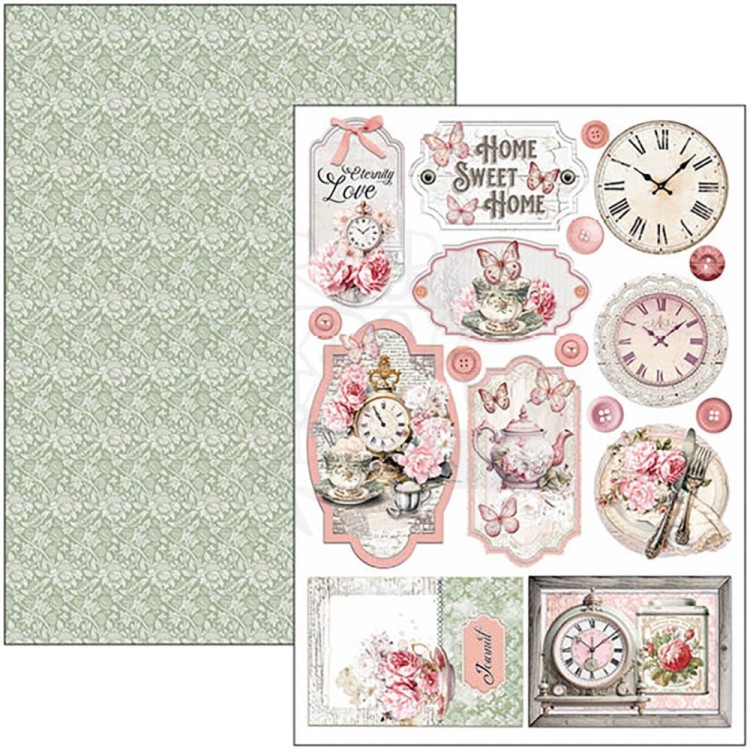 Zestaw papierów do scrapbookingu A4 Timeless Moments 9szt CBCL083 Ciao Bella