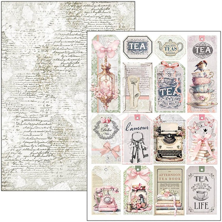 Zestaw papierów do scrapbookingu A4 Timeless Moments 9szt CBCL083 Ciao Bella