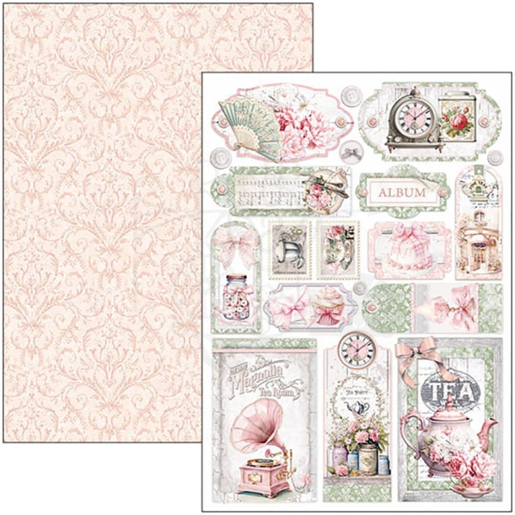 Zestaw papierów do scrapbookingu A4 Timeless Moments 9szt CBCL083 Ciao Bella