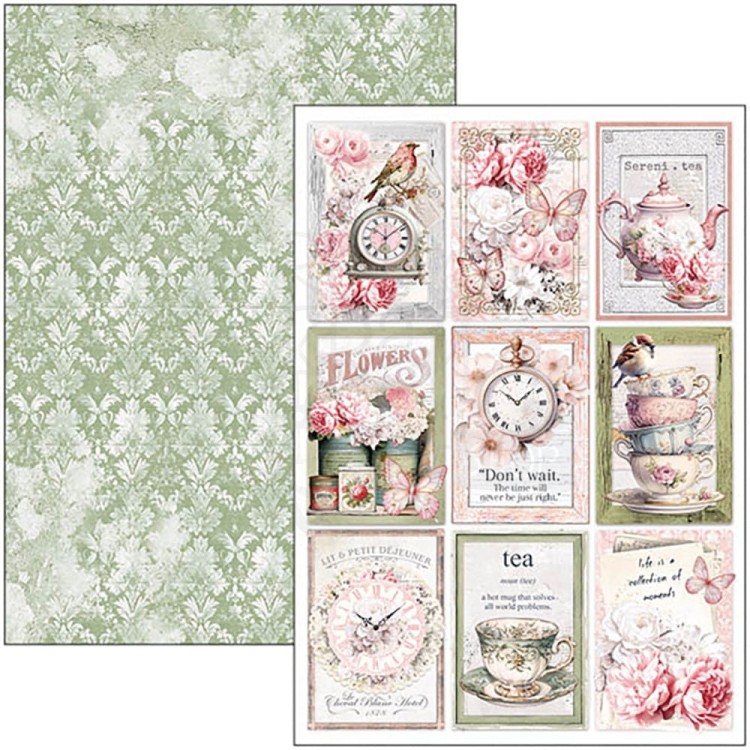 Zestaw papierów do scrapbookingu A4 Timeless Moments 9szt CBCL083 Ciao Bella
